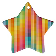 Background Colorful Abstract Star Ornament (Two Sides)