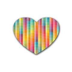 Background Colorful Abstract Heart Coaster (4 pack) 