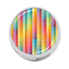 Background Colorful Abstract 4-Port USB Hub (One Side)