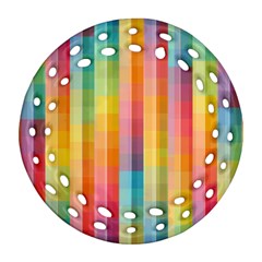 Background Colorful Abstract Ornament (Round Filigree)