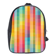 Background Colorful Abstract School Bag (XL)