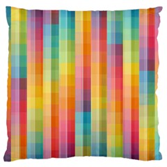 Background Colorful Abstract Large Flano Cushion Case (Two Sides)