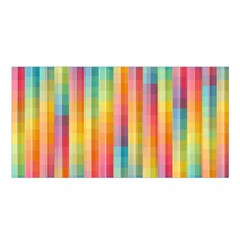 Background Colorful Abstract Satin Shawl