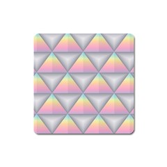 Background Colorful Triangle Square Magnet