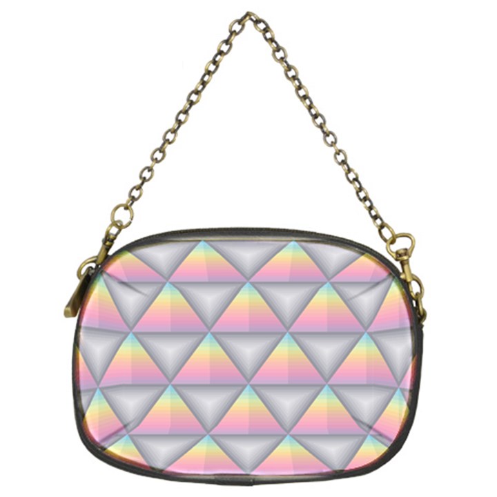 Background Colorful Triangle Chain Purses (Two Sides) 