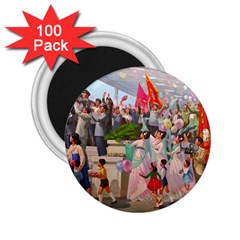 North  Korea - Propaganda 2 25  Magnets (100 Pack)  by Valentinaart