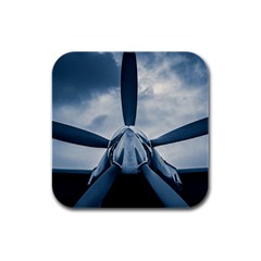 Propeller - Sky Challenger Rubber Square Coaster (4 Pack)  by FunnyCow