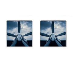 Propeller - Sky Challenger Cufflinks (square) by FunnyCow