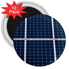 Solar Power Panel 3  Magnets (10 Pack)  by FunnyCow
