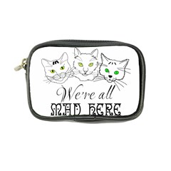 Funny Cats  We Are All Mad Here Coin Purse by FunnyCow