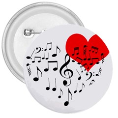 Singing Heart 3  Buttons