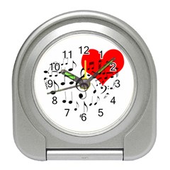 Singing Heart Travel Alarm Clocks