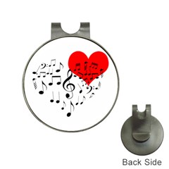 Singing Heart Hat Clips with Golf Markers