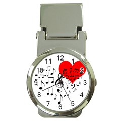 Singing Heart Money Clip Watches