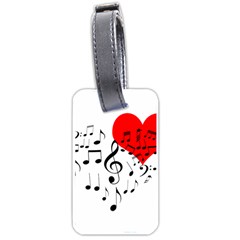 Singing Heart Luggage Tags (one Side)  by FunnyCow