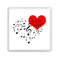 Singing Heart Memory Card Reader (square)  by FunnyCow