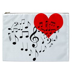 Singing Heart Cosmetic Bag (xxl)  by FunnyCow