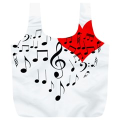 Singing Heart Full Print Recycle Bags (L) 