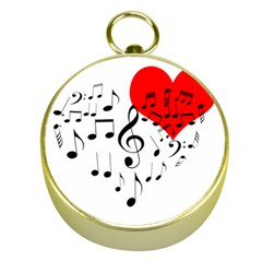 Singing Heart Gold Compasses by FunnyCow