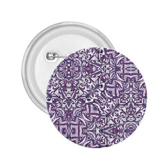 Colorful Intricate Tribal Pattern 2.25  Buttons