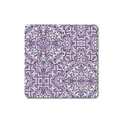 Colorful Intricate Tribal Pattern Square Magnet