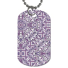 Colorful Intricate Tribal Pattern Dog Tag (One Side)