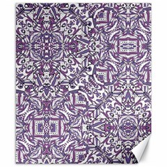 Colorful Intricate Tribal Pattern Canvas 8  x 10 