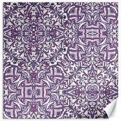 Colorful Intricate Tribal Pattern Canvas 12  x 12  
