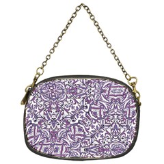 Colorful Intricate Tribal Pattern Chain Purses (One Side) 