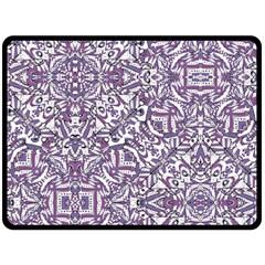Colorful Intricate Tribal Pattern Fleece Blanket (large)  by dflcprints