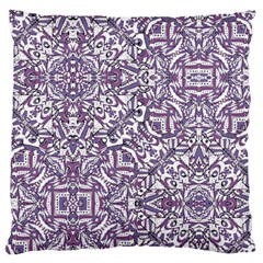 Colorful Intricate Tribal Pattern Large Flano Cushion Case (One Side)