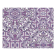 Colorful Intricate Tribal Pattern Double Sided Flano Blanket (Large) 