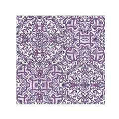 Colorful Intricate Tribal Pattern Small Satin Scarf (Square)