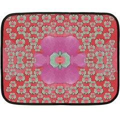 Fantasy Flowers In Everything That Is Around Us In A Free Environment Fleece Blanket (mini) by pepitasart