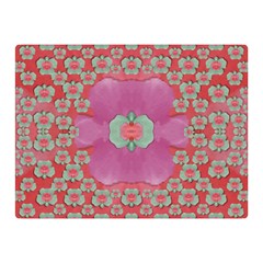 Fantasy Flowers In Everything That Is Around Us In A Free Environment Double Sided Flano Blanket (mini)  by pepitasart