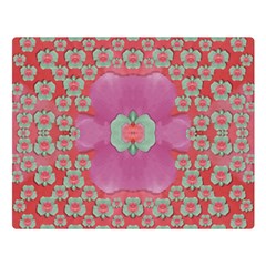 Fantasy Flowers In Everything That Is Around Us In A Free Environment Double Sided Flano Blanket (large)  by pepitasart