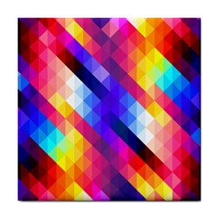 Abstract Background Colorful Pattern Tile Coasters by Nexatart