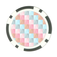 Abstract Pattern Background Pastel Poker Chip Card Guard