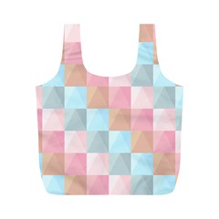 Abstract Pattern Background Pastel Full Print Recycle Bags (m)  by Nexatart