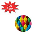 Background Colorful Abstract 1  Mini Buttons (100 pack)  Front