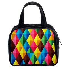 Background Colorful Abstract Classic Handbags (2 Sides) by Nexatart