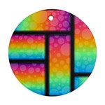 Background Colorful Abstract Round Ornament (Two Sides) Front