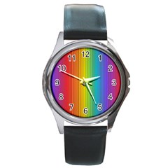 Background Colorful Abstract Round Metal Watch by Nexatart