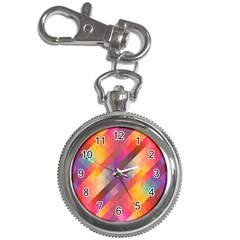 Abstract Background Colorful Pattern Key Chain Watches