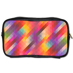 Abstract Background Colorful Pattern Toiletries Bags 2-Side