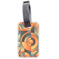 Background Abstract Orange Blue Luggage Tags (two Sides) by Nexatart