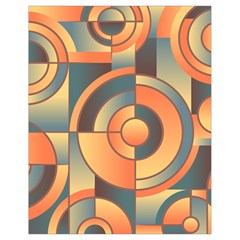 Background Abstract Orange Blue Drawstring Bag (small) by Nexatart