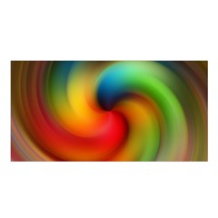 Abstract Spiral Art Creativity Satin Shawl by Nexatart