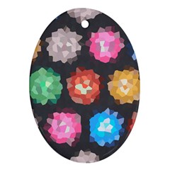 Background Colorful Abstract Ornament (Oval)