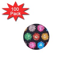 Background Colorful Abstract 1  Mini Buttons (100 pack) 